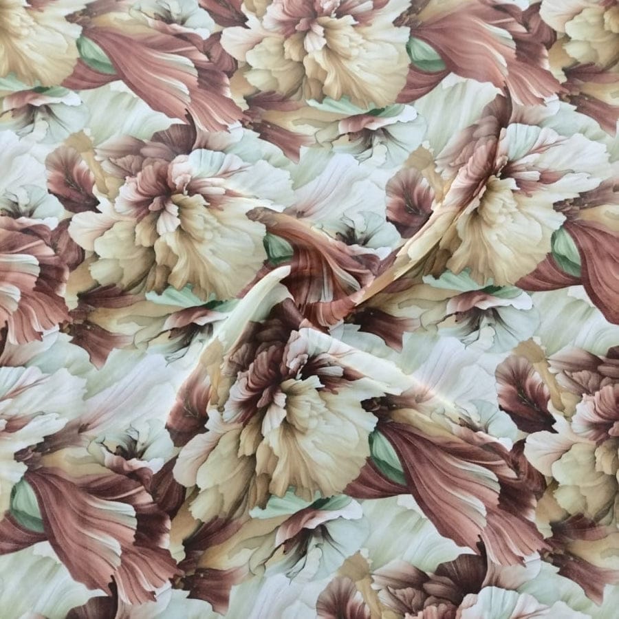 MHC WORLD ORGANDY DSN 4 Printed Organdy Fabric Floral 150cm