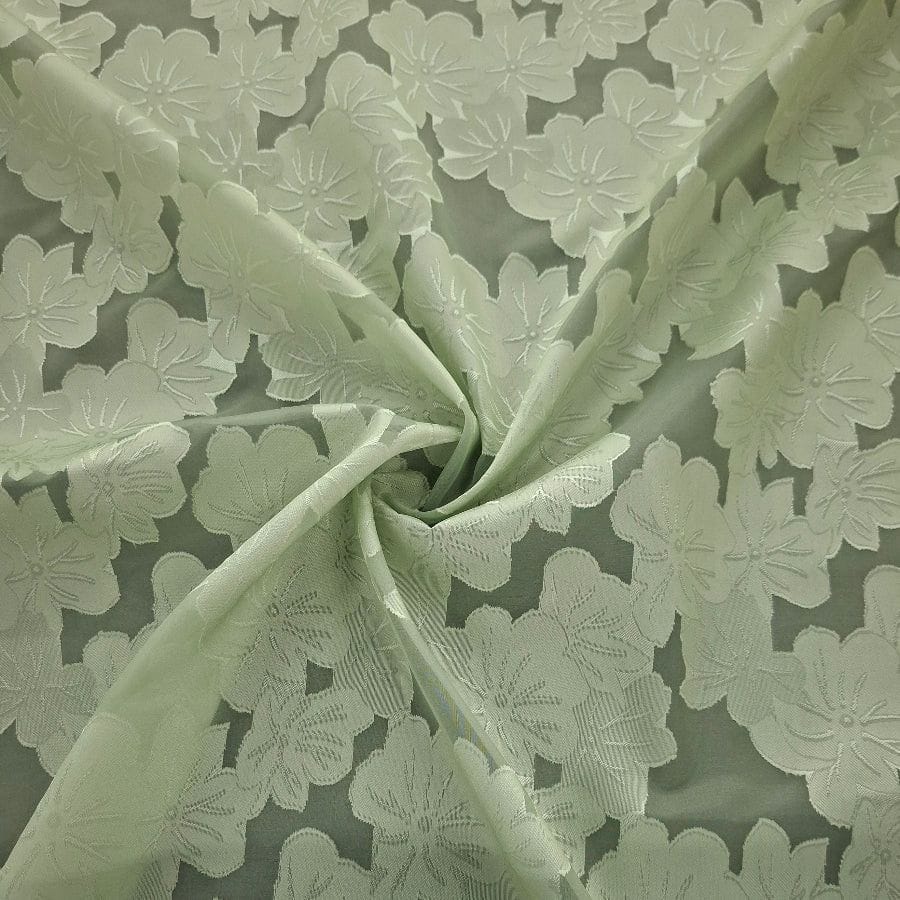 MHC WORLD ORGANDY JACQUARD Mint Organdy Jacquard 150cm