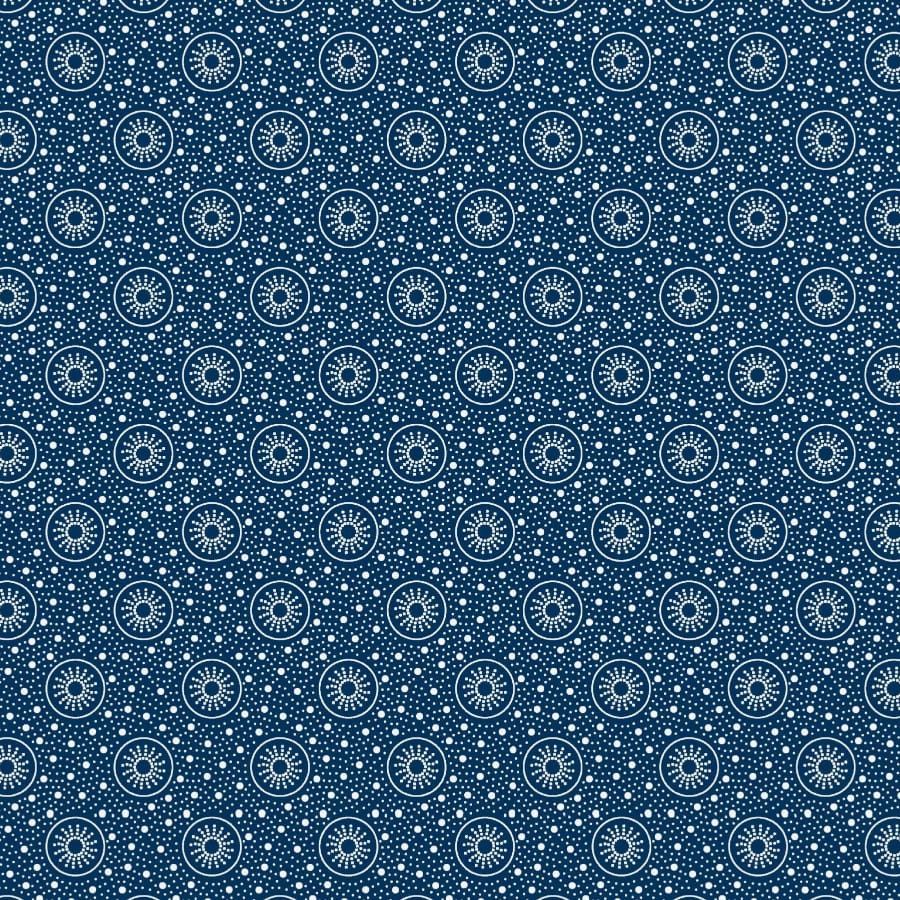 MHC WORLD Original 3 Cats Fabric H0284 Original 3 Cats Fabric C/W04 Navy Blue 90cm