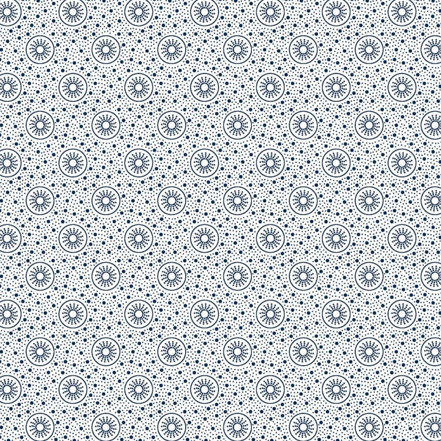 MHC WORLD Original 3 Cats Fabric H0284 Original 3 Cats Fabric C/W99 Blue & White 90cm