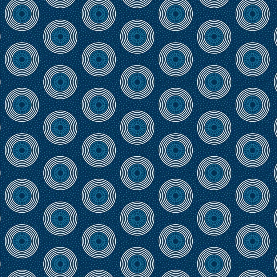 MHC WORLD Original 3 Cats Fabric H0399 Original 3 Cats Fabric C/W74 Ink Blue 90cm