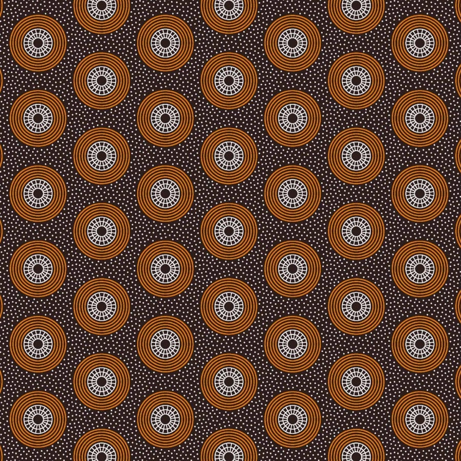 MHC WORLD Original 3 Cats Fabric H0399 Original 3 Cats Fabric C/WO1 Yellow/Choc 90cm