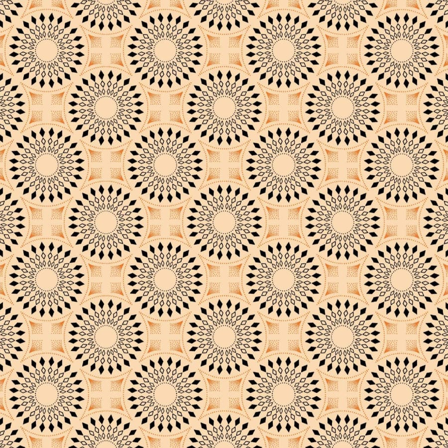 MHC WORLD Original 3 Cats Fabric H0824 Original 3 Cats Fabric C/W55 Cream 90cm