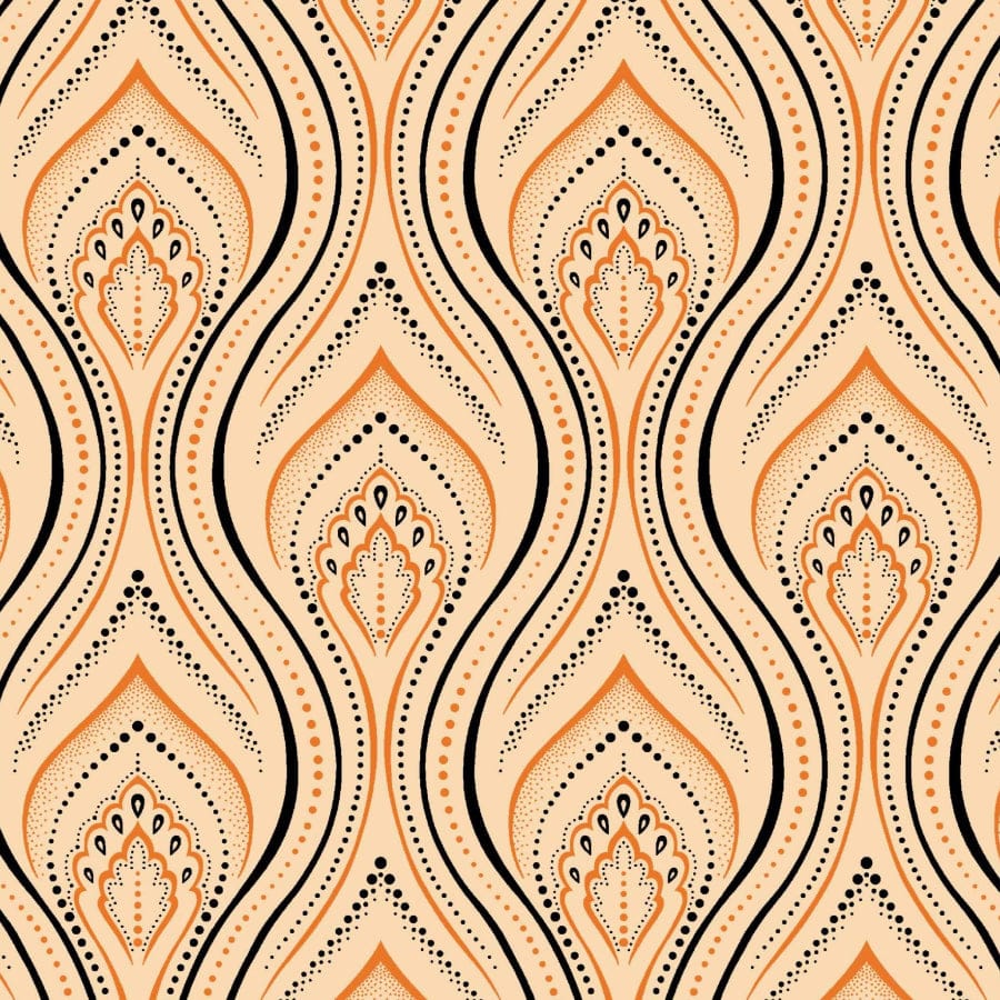 MHC WORLD Original 3 Cats Fabric H0852 Original 3 Cats Fabric C/W55 Cream 90cm