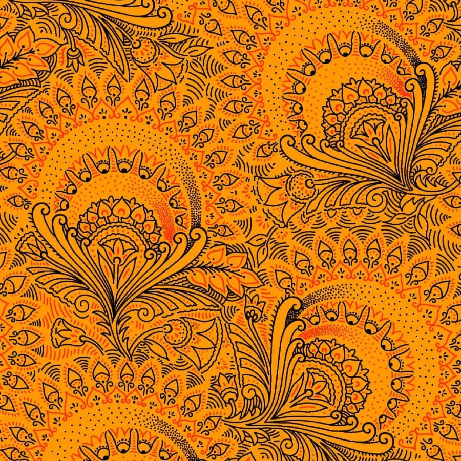 MHC WORLD Original 3 Cats Fabric H0856 Original 3 Cats Fabric C/W58 Yellow 90cm