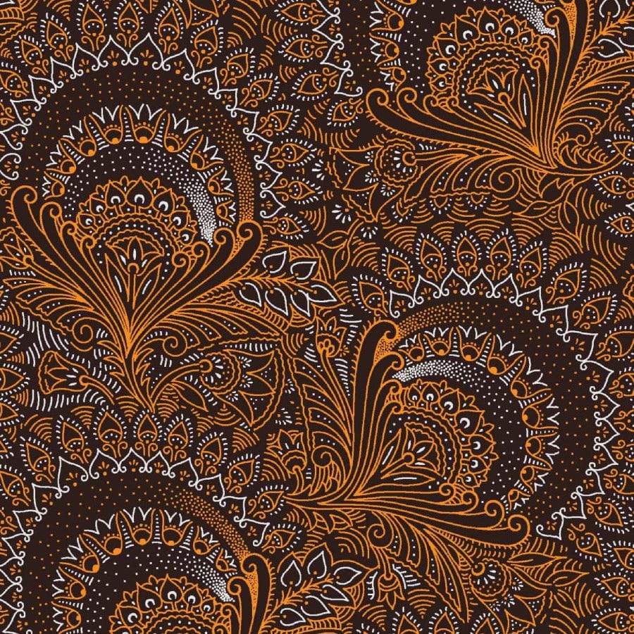 MHC WORLD Original 3 Cats Fabric H0856 Original 3 Cats Fabric C/WO1 Yellow/Choc 90cm