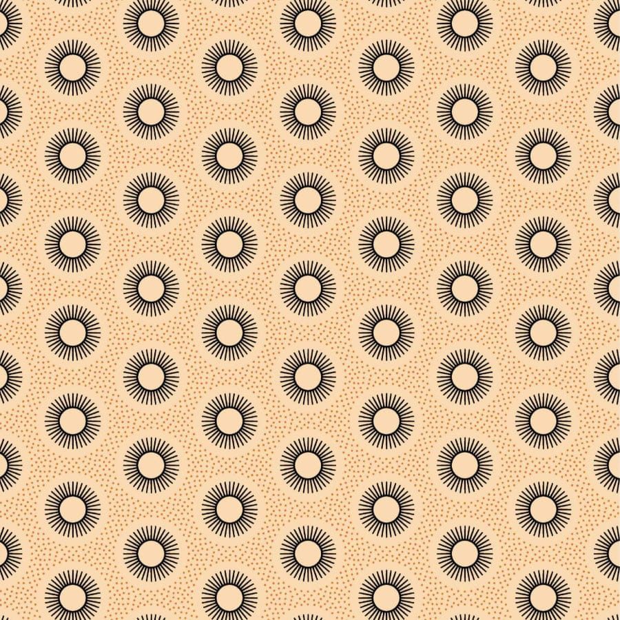 MHC WORLD Original 3 Cats Fabric H0963 Original 3 Cats Fabric C/W55 Cream 90cm