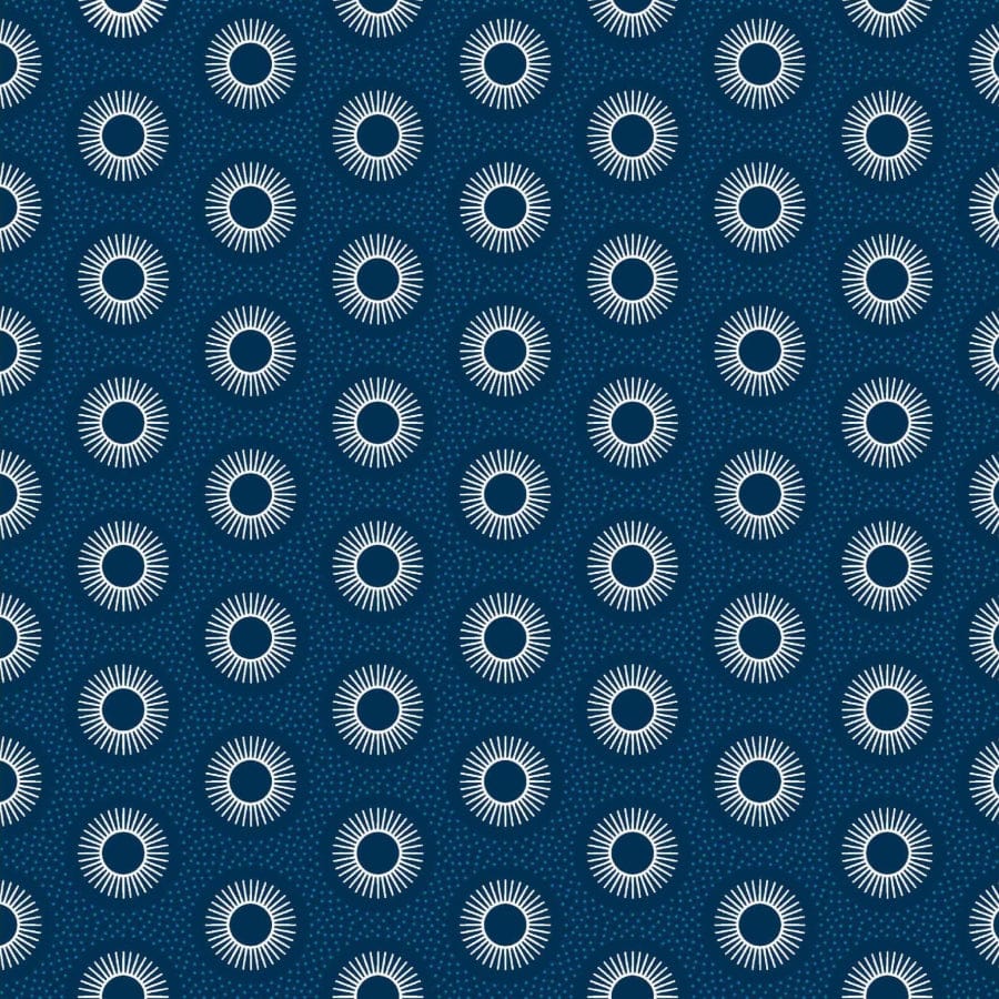 MHC WORLD Original 3 Cats Fabric H0963 Original 3 Cats Fabric C/W74 Ink Blue 90cm