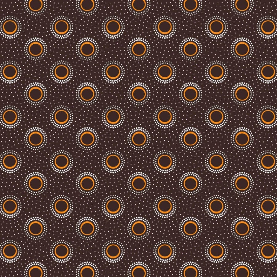 MHC WORLD Original 3 Cats Fabric H0967 Original 3 Cats Fabric C/WO1 Yellow/Choc 90cm