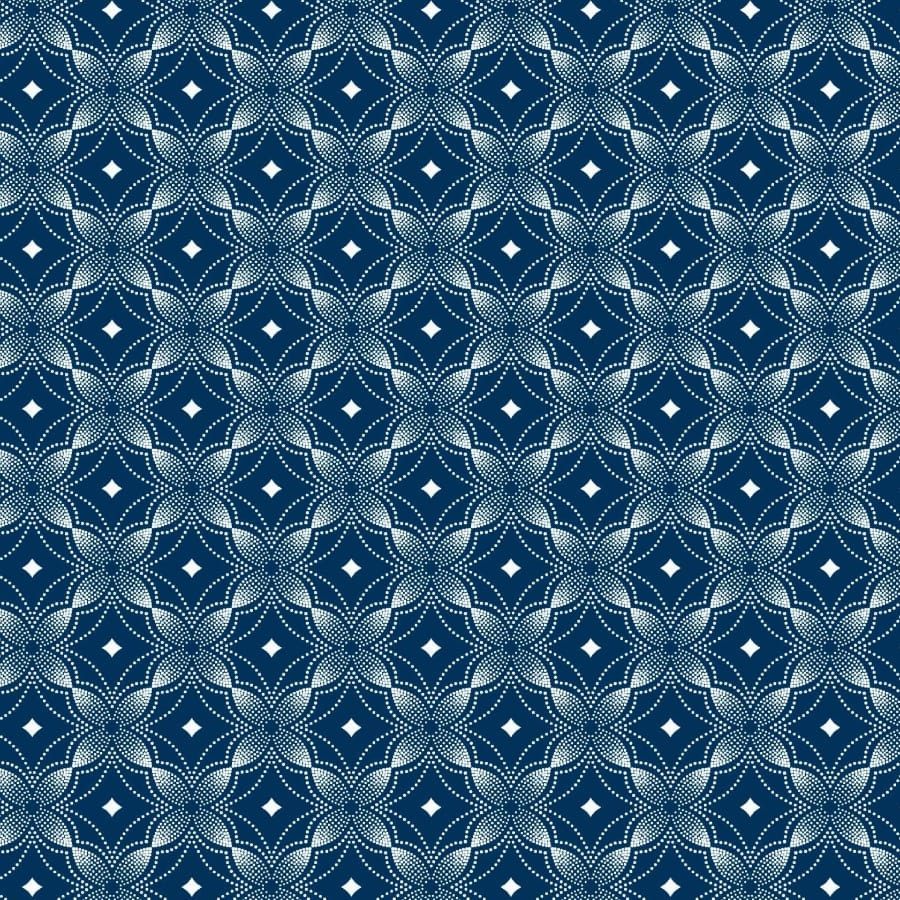 MHC WORLD Original 3 Cats Fabric H1100 Original 3 Cats Fabric C/W04 Navy Blue 90cm