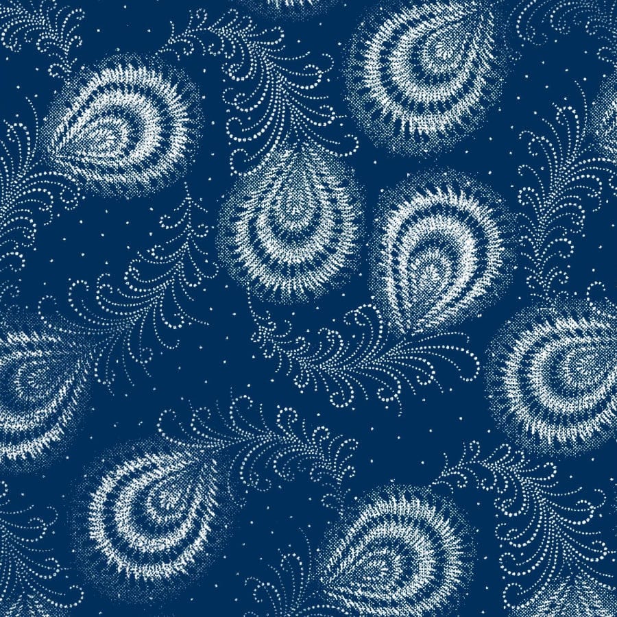 MHC WORLD Original 3 Cats Fabric H1215 Original 3 Cats Fabric C/W04 Navy Blue 90cm