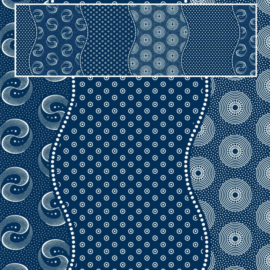 MHC WORLD Original 3 Cats Fabric H1371 Original 3 Cats Fabric C/W04 Navy Blue 90cm