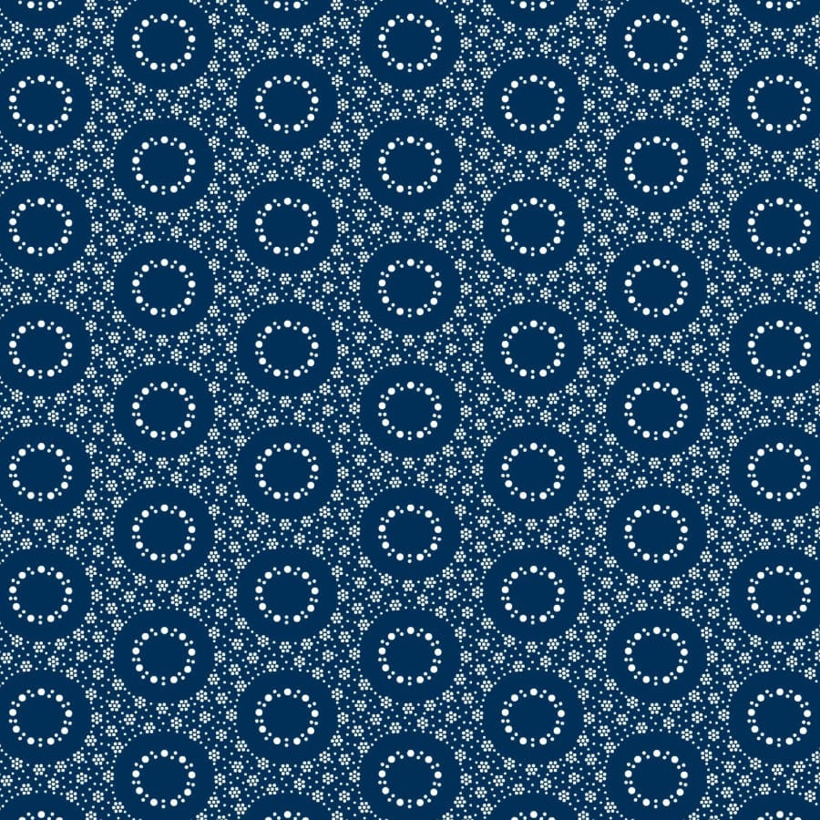 MHC WORLD Original 3 Cats Fabric H1373 Original 3 Cats Fabric C/W04 Navy Blue 90cm