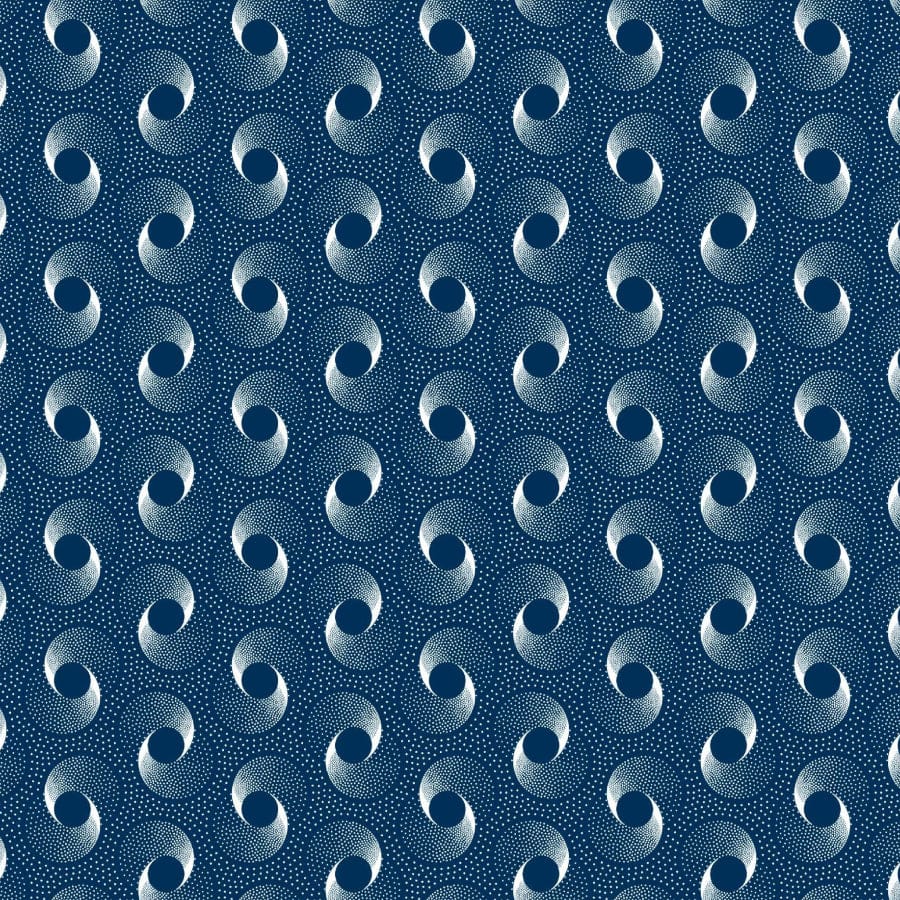 MHC WORLD Original 3 Cats Fabric H1375 Original 3 Cats Fabric C/W04 Navy Blue 90cm