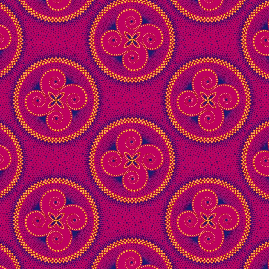 MHC WORLD Original 3 Cats Fabric H1404 Original 3 Cats Fabric C/W50 Cerise Pink 90cm