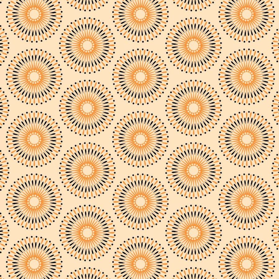 MHC WORLD Original 3 Cats Fabric H1406 Original 3 Cats Fabric C/W55 Cream 90cm