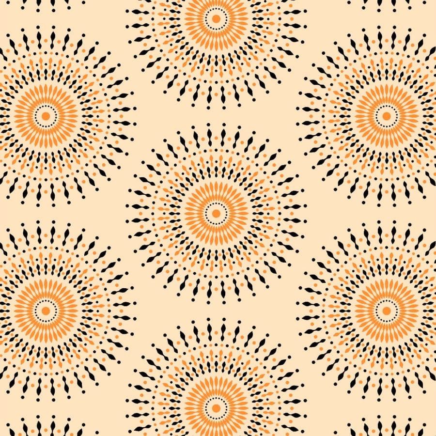 MHC WORLD Original 3 Cats Fabric H1407 Original 3 Cats Fabric C/W55 Cream 90cm