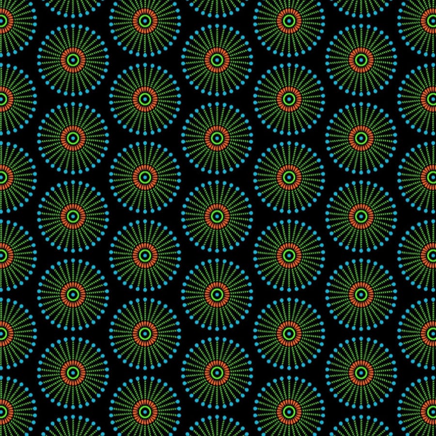 MHC WORLD Original 3 Cats Fabric H1431 Original 3 Cats Fabric C/W191 Blue Black 90cm