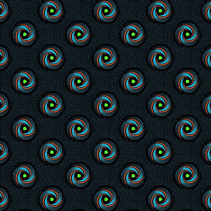 MHC WORLD Original 3 Cats Fabric H1433 Original 3 Cats Fabric C/W191 Blue Black 90cm