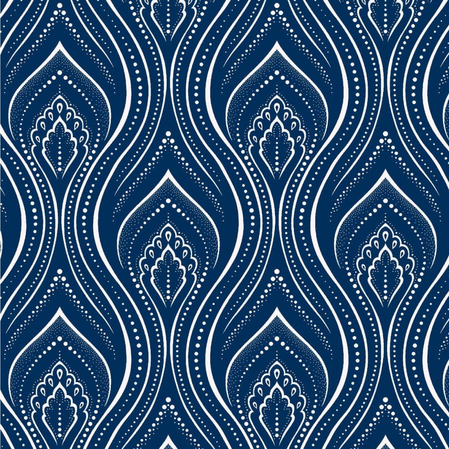 MHC WORLD Original 3 Cats Fabric H1494 Original 3 Cats Fabric C/W04 Navy Blue 90cm