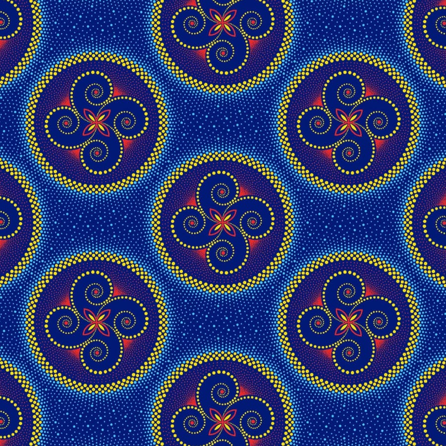 MHC WORLD Original 3 Cats Fabric H1499 Original 3 Cats Fabric C/W491 Indigo 90cm