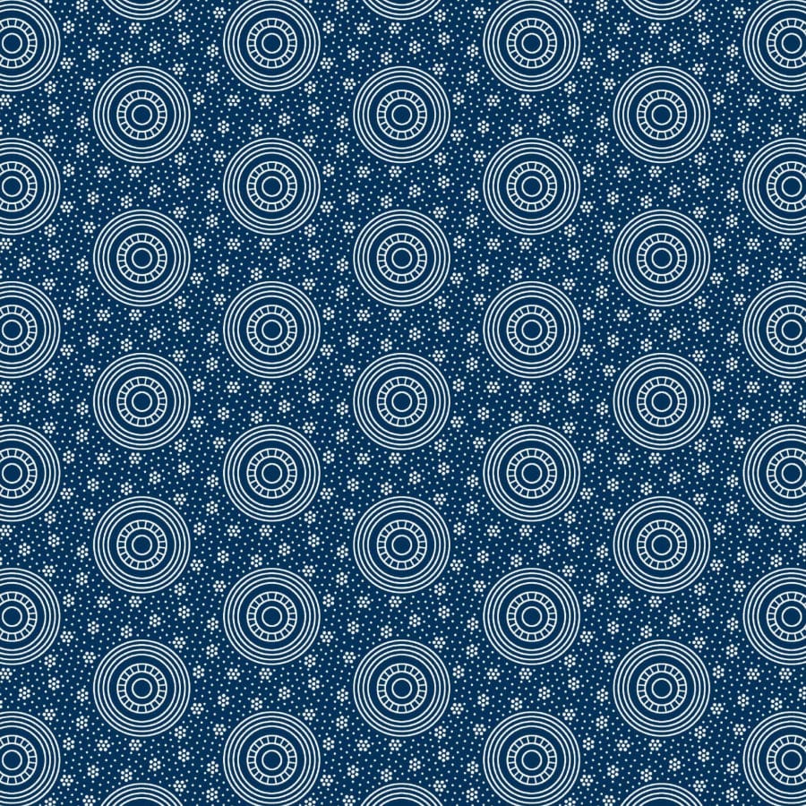 MHC WORLD Original 3 Cats Fabric H1542 Original 3 Cats Fabric C/W04 Navy Blue 90cm