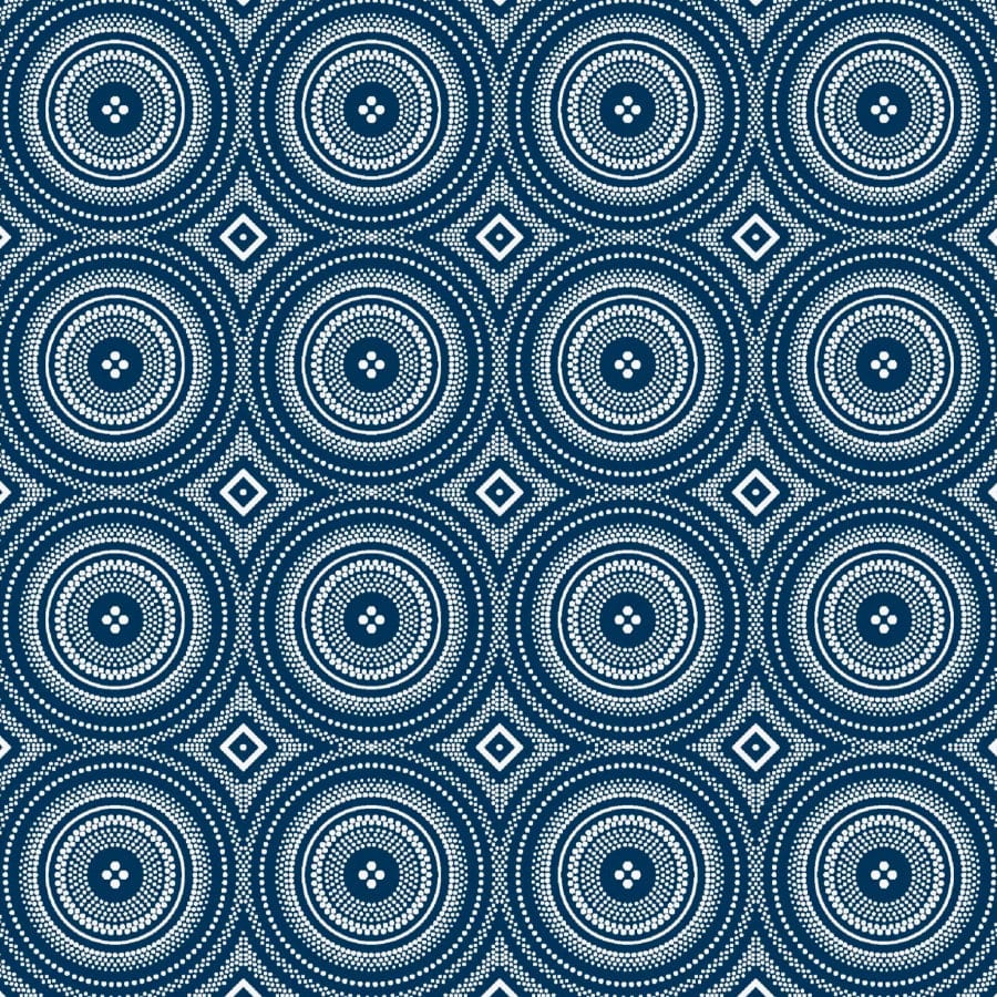 MHC WORLD Original 3 Cats Fabric H1565 Original 3 Cats Fabric C/W04 Navy Blue 90cm