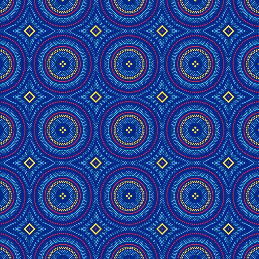 MHC WORLD Original 3 Cats Fabric H1581 Original 3 Cats Fabric C/W491 Indigo 90cm