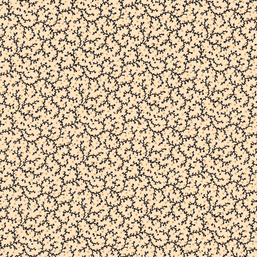 MHC WORLD Original 3 Cats Fabric H1592 Original 3 Cats Fabric C/W55 Cream 90cm