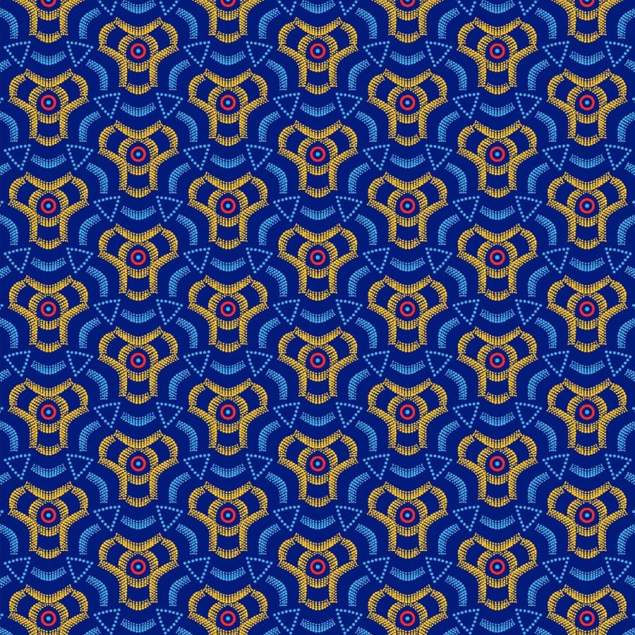 MHC WORLD Original 3 Cats Fabric H1726 Original 3 Cats Fabric C/W491 Indigo 90cm