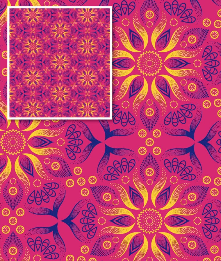 MHC WORLD Original 3 Cats Fabric H1729 Original 3 Cats Fabric C/W50 Cerise Pink 90cm