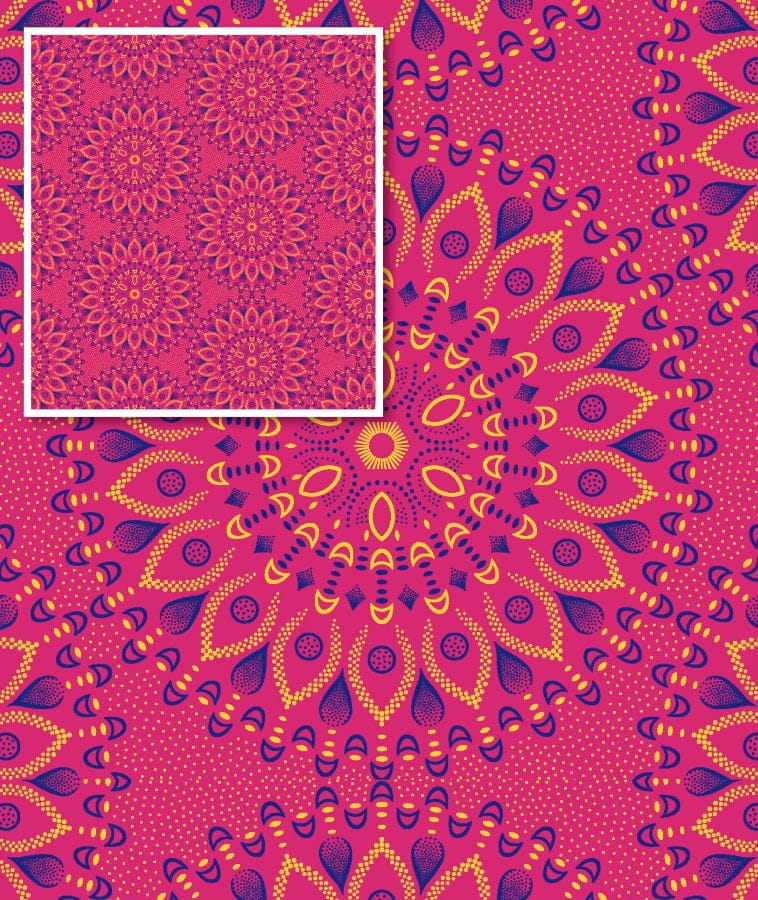 MHC WORLD Original 3 Cats Fabric H1730 Original 3 Cats Fabric C/W50 Cerise Pink 90cm