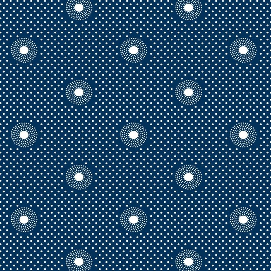 MHC WORLD Original 3 Cats Fabric XB7525 Original 3 Cats Fabric C/W04 Navy Blue 90cm