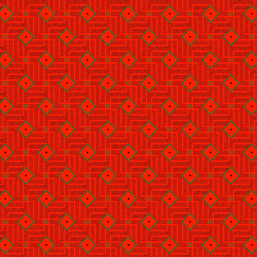 MHC WORLD Original 3 Cats Fabric XH0151 Original 3 Cat Fabric C/W16 DK Orange 90cm