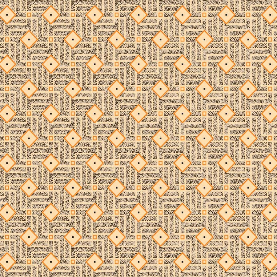 MHC WORLD Original 3 Cats Fabric XH0151 Original 3 Cats Fabric C/W55 Cream 90cm