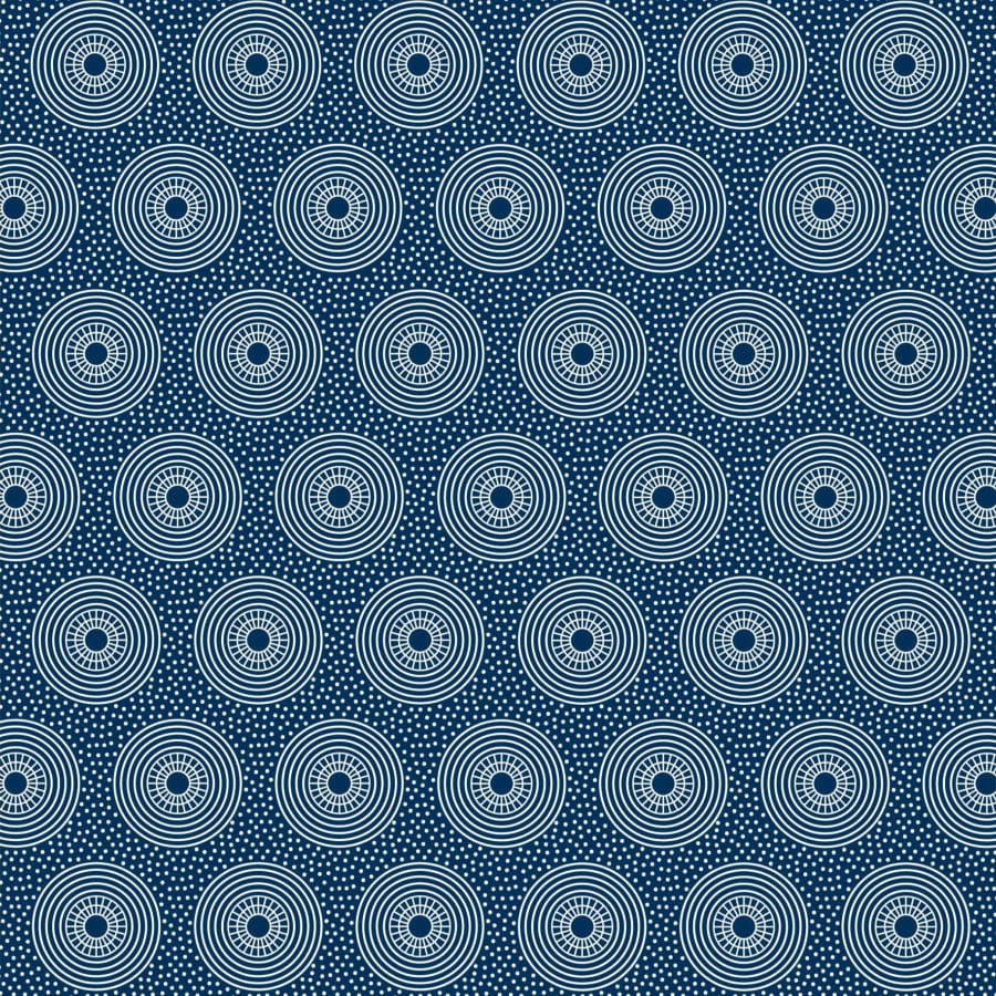 MHC WORLD Original 3 Cats Fabric XH0153 Original 3 Cats Fabric C/W04 Navy Blue 90cm