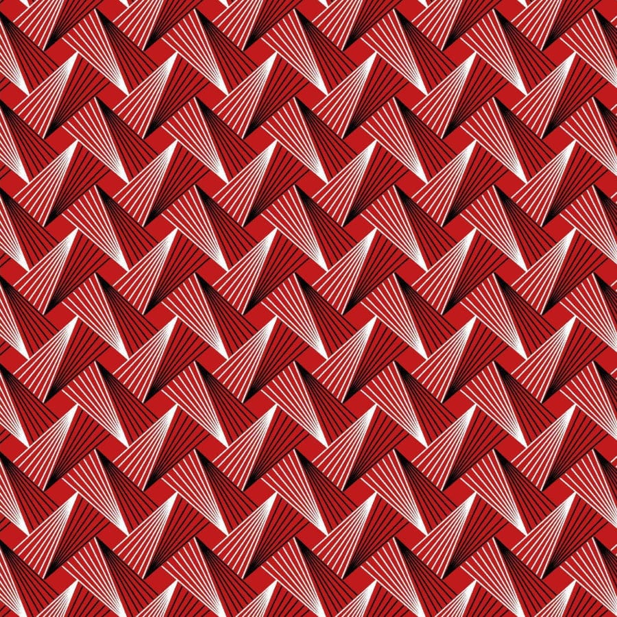 MHC WORLD Original 3 Cats Fabric XH0195 Original 3 Cats Fabric C/W03 Red 90cm