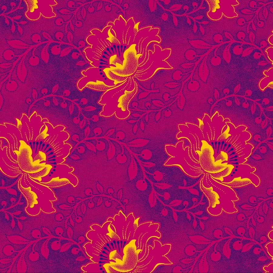 MHC WORLD Original 3 Cats Fabric XH0528 Original 3 Cats Fabric C/W50 Cerise Pink 90cm