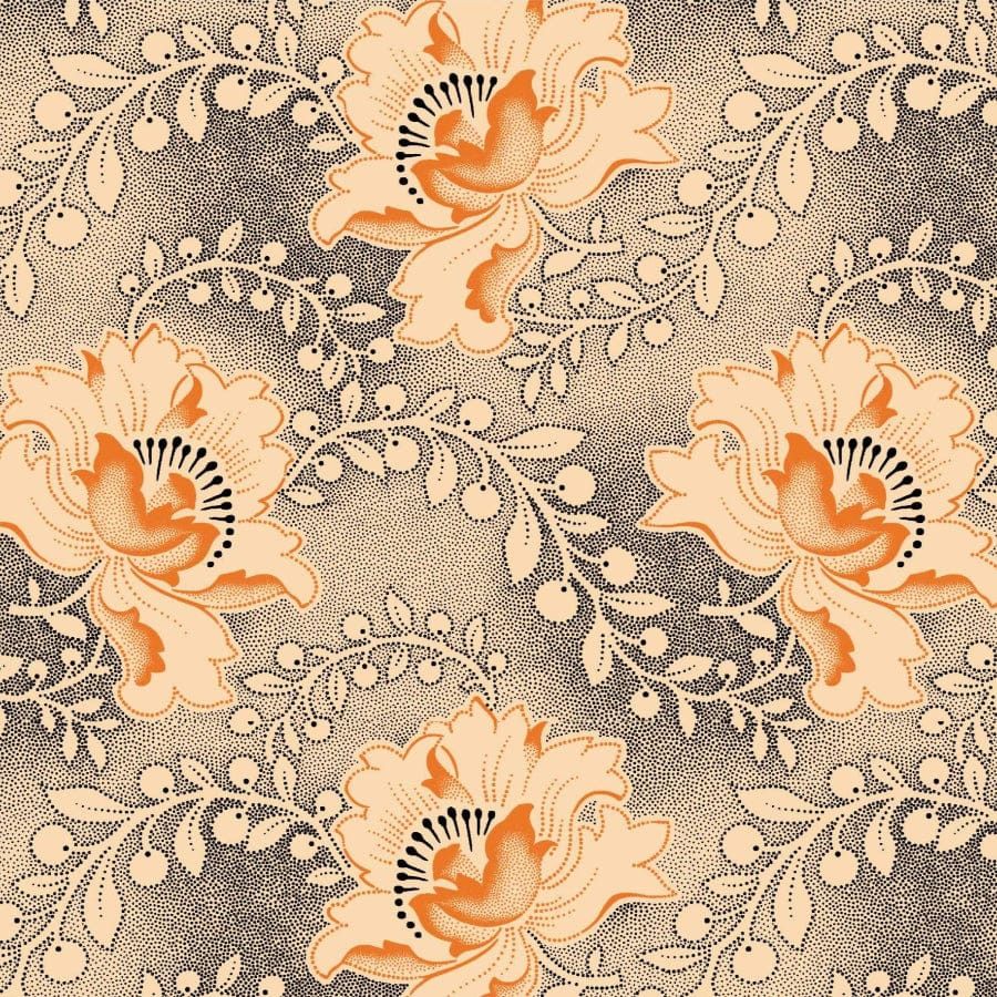MHC WORLD Original 3 Cats Fabric XH0528 Original 3 Cats Fabric C/W55 Cream 90cm