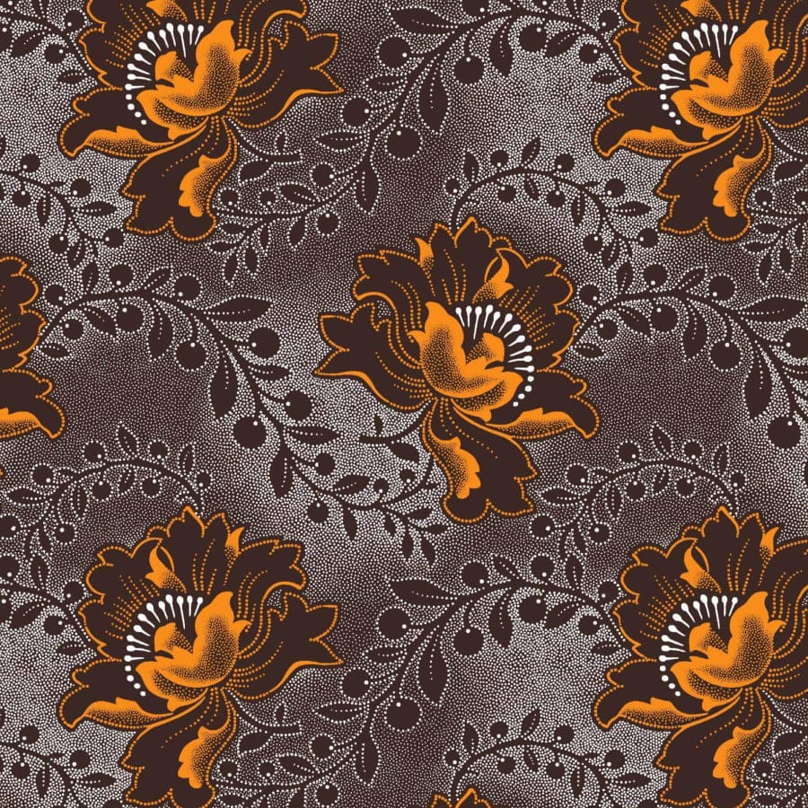 MHC WORLD Original 3 Cats Fabric XH0528 Original 3 Cats Fabric C/WO1 Yellow/Choc 90cm