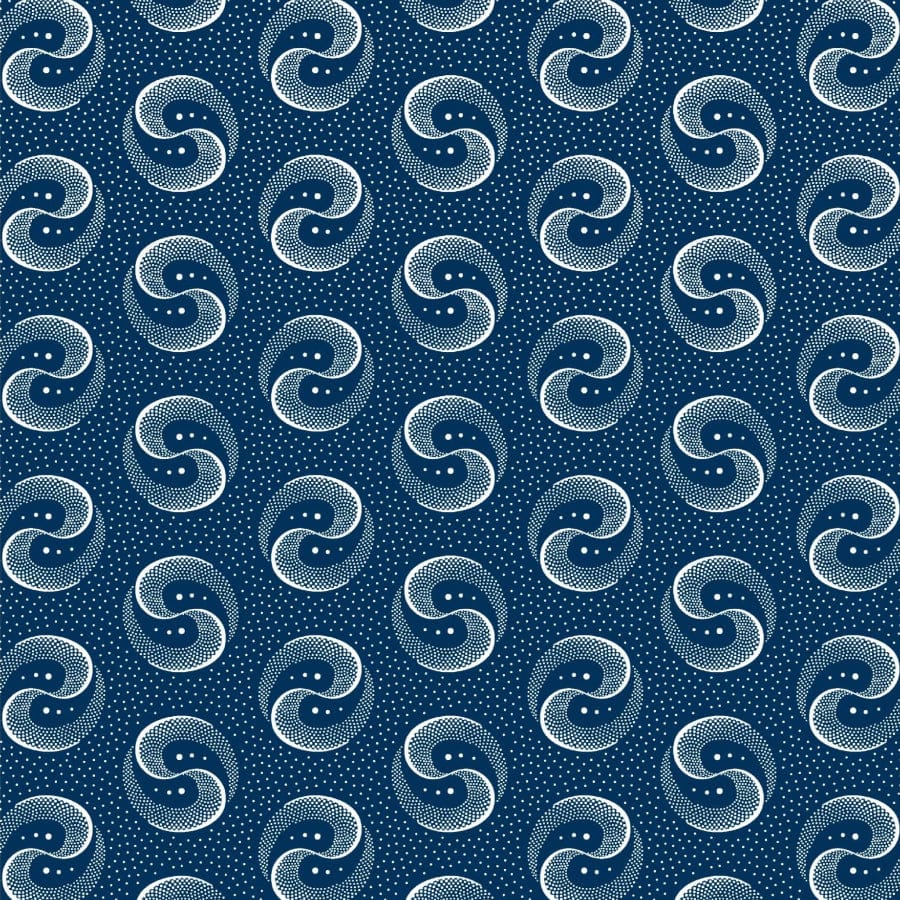 MHC WORLD Original 3 Cats Fabric XH0977 Original 3 Cats Fabric C/W04 Navy Blue 90cm