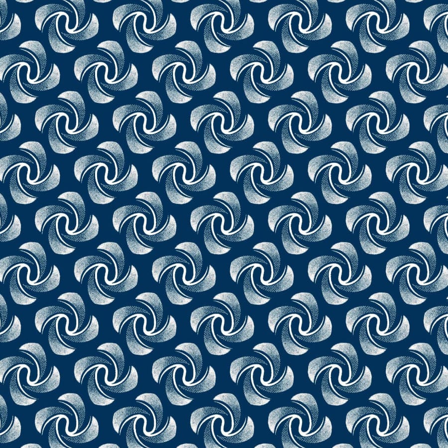 MHC WORLD Original 3 Cats Fabric XH1009 Original 3 Cats Fabric C/W04 Navy Blue 90cm