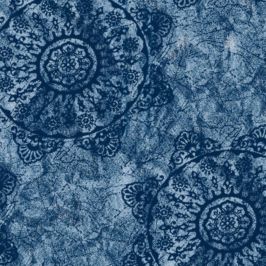 MHC WORLD Original 3 Cats Fabric XH1129 Original 3 Cats Fabric C/W04 Navy Blue 90cm