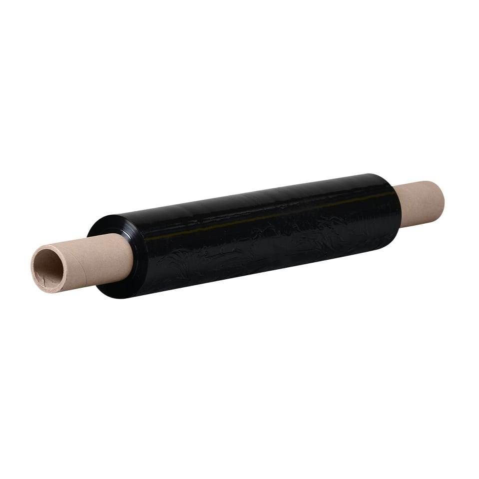 MHC World Pallet Wrap Black Pallet Wrap with Handle 13 Micron 400mm
