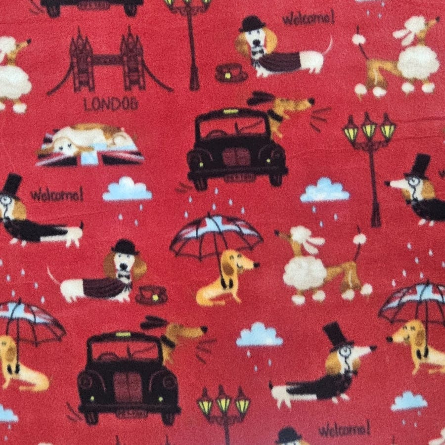 MHC WORLD Polar Fleece Lon Dog Printed Polar Fleece 150cm