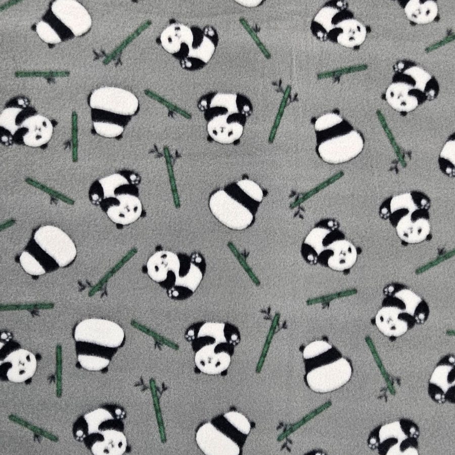 MHC WORLD Polar Fleece Panda Bamboo Printed Polar Fleece 150cm