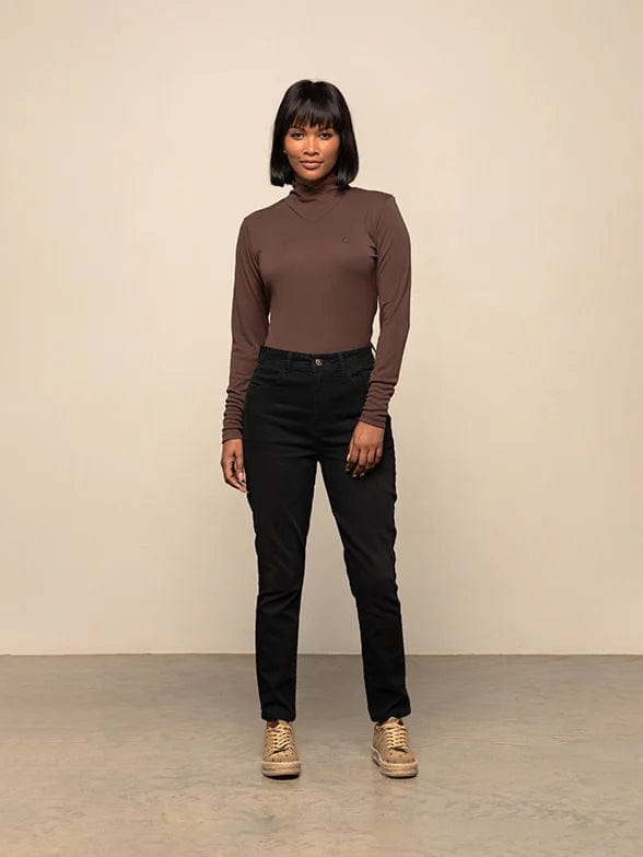 MHC World Polo Ladies Ava long Sleeve Second Skin Chestnut (7641912934489)