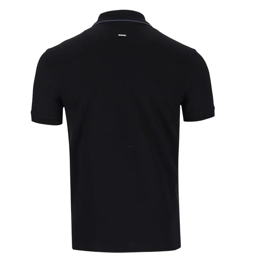 MHC World Polo Plain Zip Mercerized Golfer Mens Black (7508288634969)
