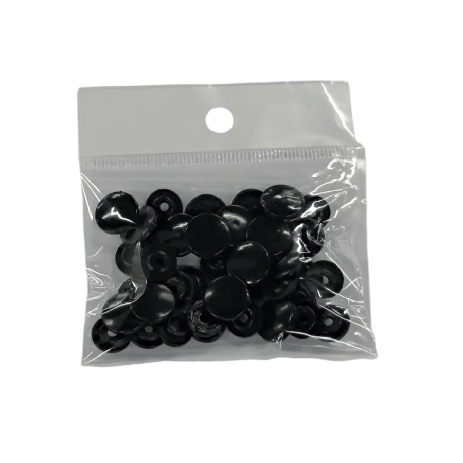 MHC WORLD Press Stud Black Plastic Press Studs