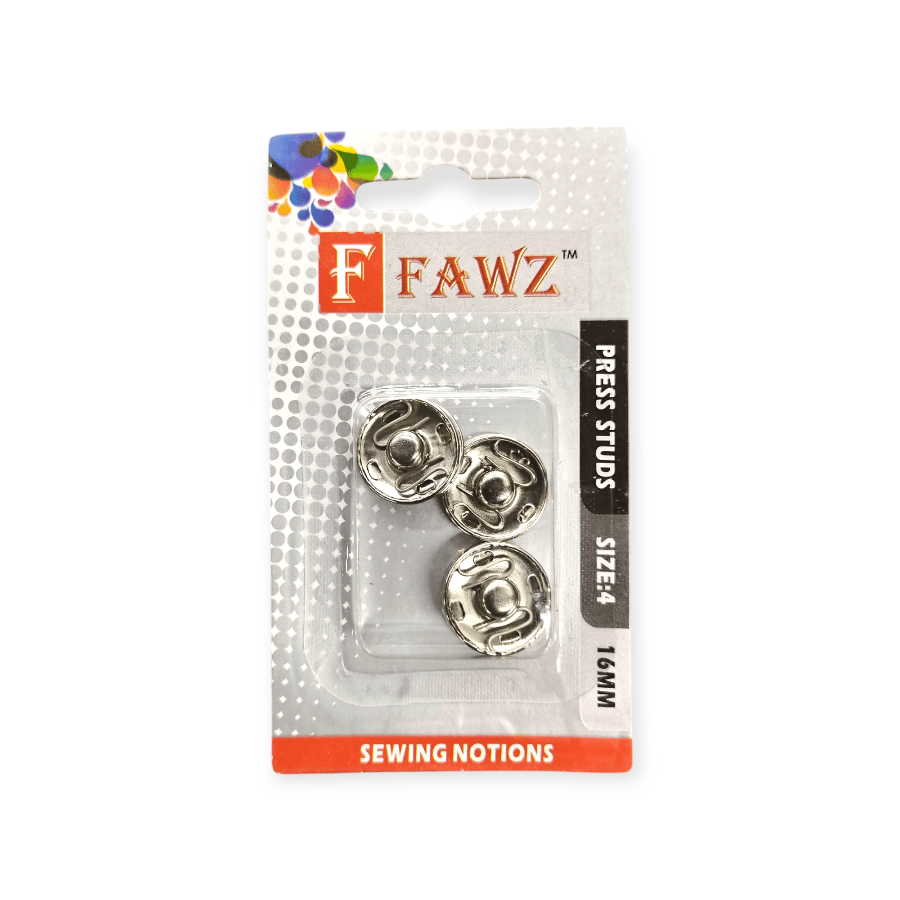 MHC WORLD Press Stud Silver Press Stud 16mm Size 4